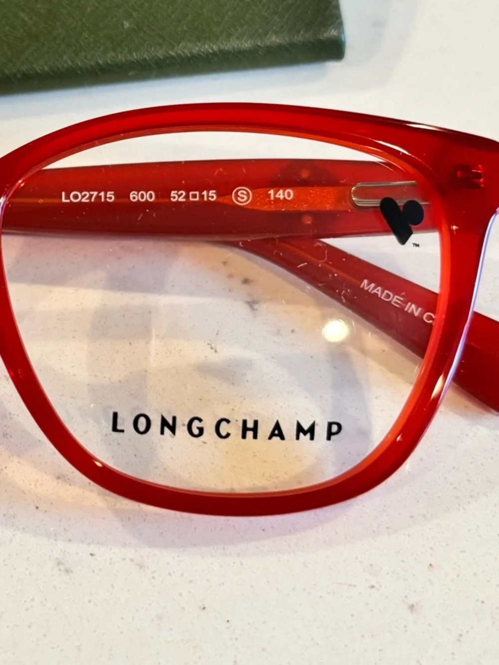 Brand New Longchamp Red Ladies Eyeglass Frames - Picture 7 of 7